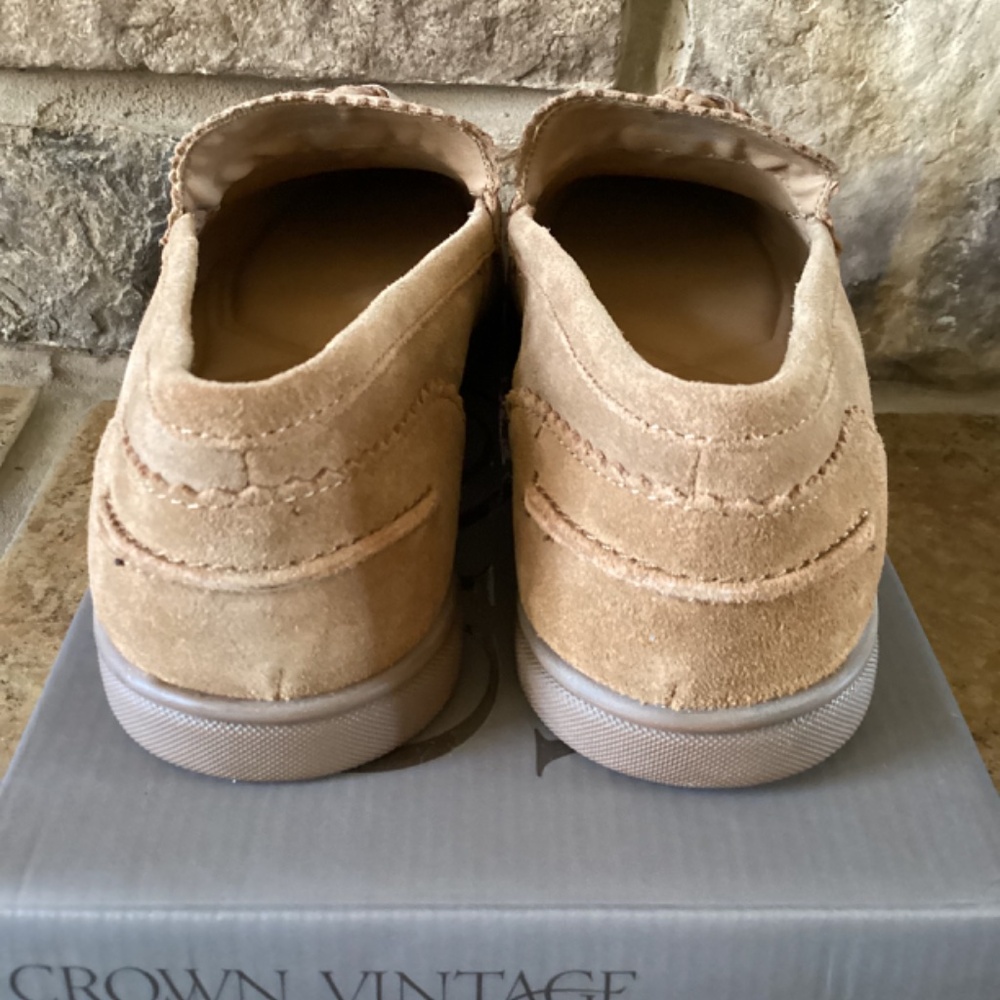 Crown Vintage Women's Loafer Shoe Size 8 Cow Suede CV-Madina Graham Crust NIB - Picture 7 of 11